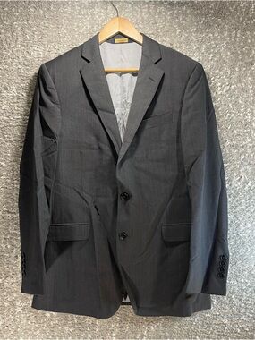 Brooks Brothers Blazer Men 40R Gray Explorer Regent Fit Wool Blend Preppy Career